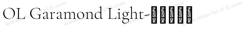 OL Garamond Light字体转换